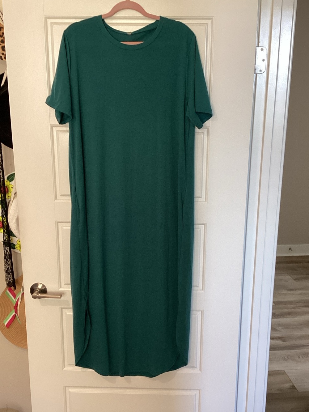 T-shirt turquoise- maxi dress Comfortable Everyday Style